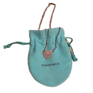 Tiffany & Co Return to Tiffany Heart Tag Silver Double Chain Necklace
